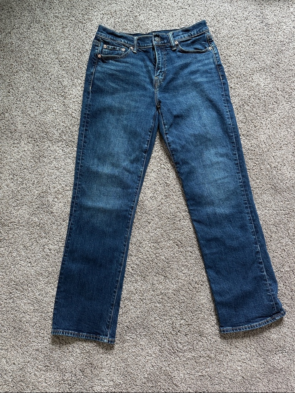 American Eagle Outfitters Men's Dark Blue Bootcut Jeans